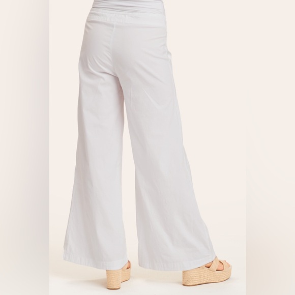 XCVI Terraced Wide-leg Pants, White - Picture 2 of 4